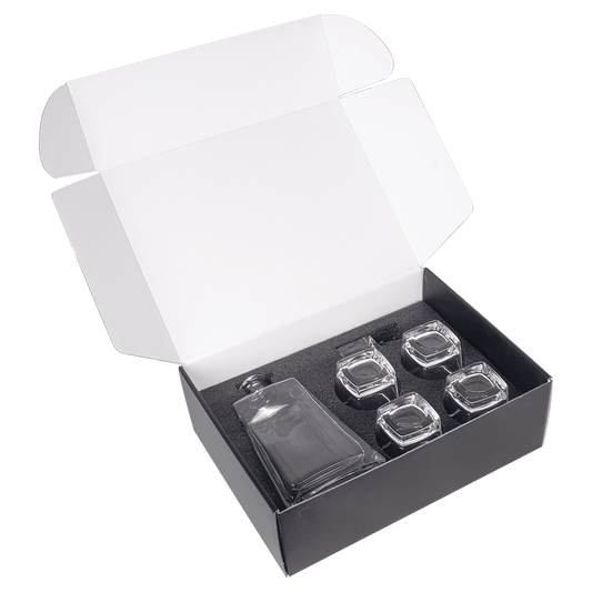 750ML 12" Tequila Decanter Set with Four 8 oz. Glasses