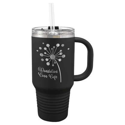 Polar Camel 32 oz. Travel Mug with Snap Lid & Straw