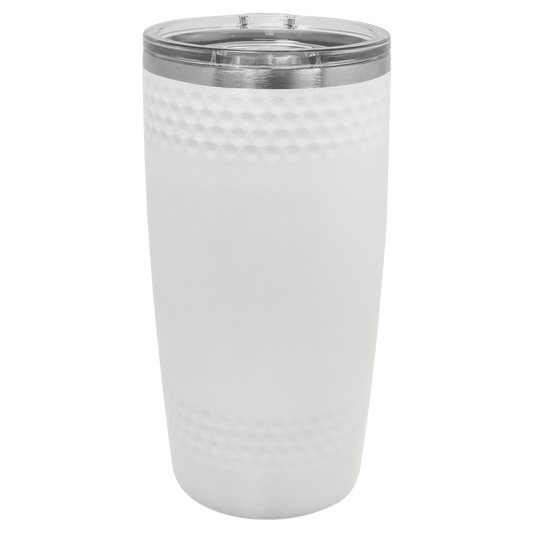 Polar Camel 20 oz. Golf Tumbler - Smooth Center with Dimples and Slider Lid