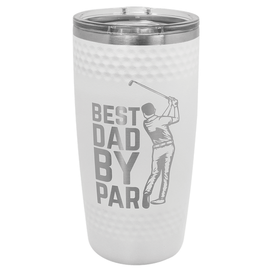 Polar Camel 20 oz. Golf Tumbler - Smooth Center with Dimples and Slider Lid