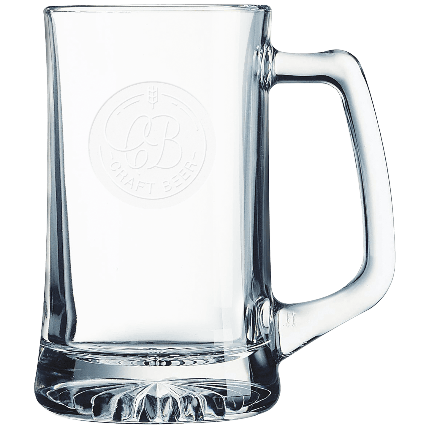 Polar Camel Clear Glassware 25 oz. Beer mug with handle