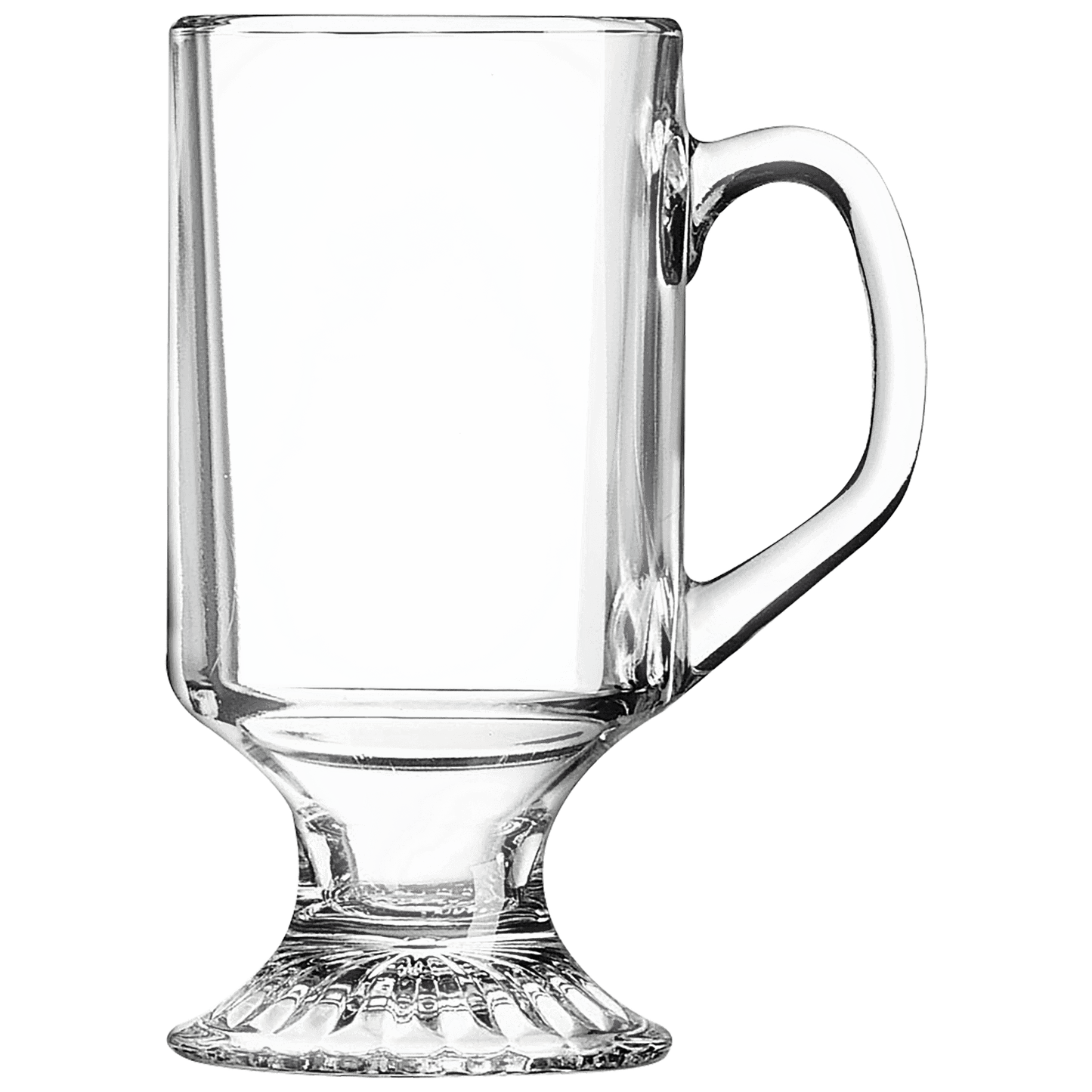 Polar Camel Clear Glassware 10 oz. Clear footed coffee mug