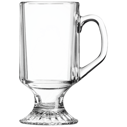 Polar Camel Clear Glassware 10 oz. Clear footed coffee mug