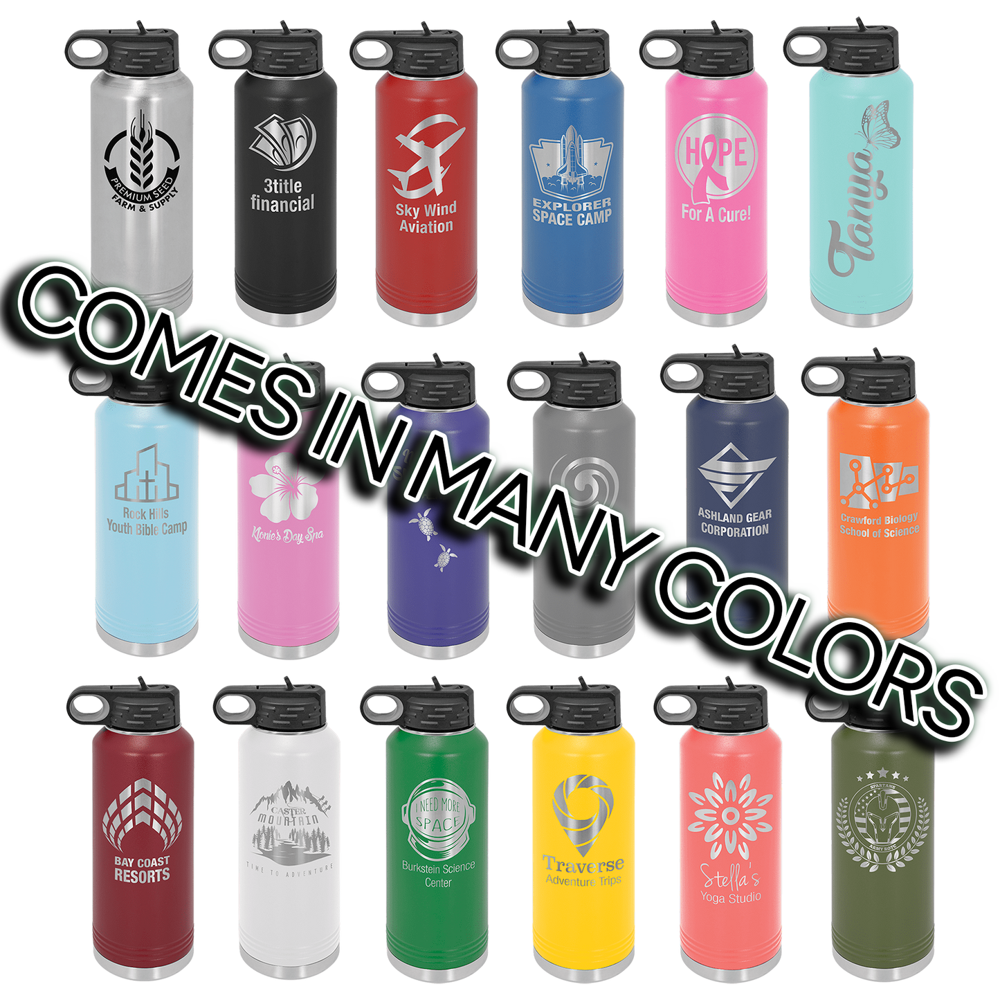 Polar Camel Powder Coated 40 0z. Water Bottle