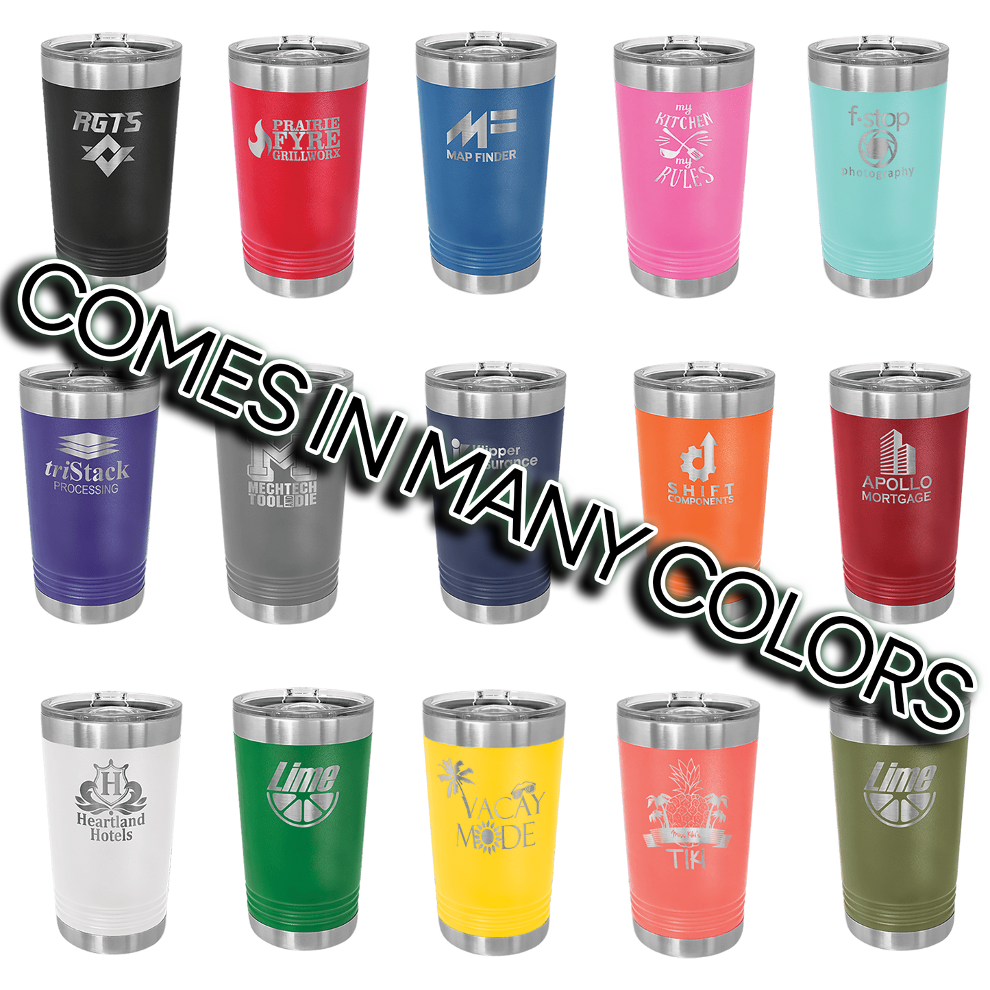 Polar Camel 16 oz. Pint with Slider Lid