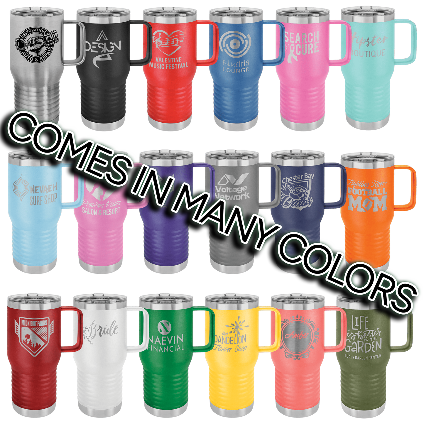 Polar Camel 20 oz. Vacuum Insulated Travel Mug with Slider Lid