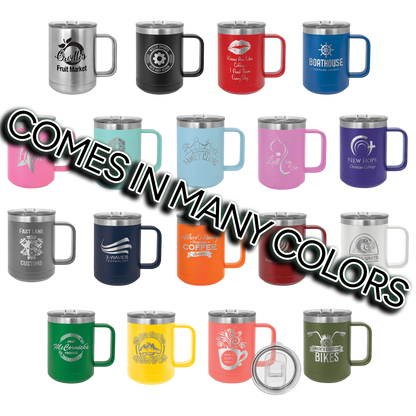 Polar Camel Powder Coated 15 oz. Coffee Mug