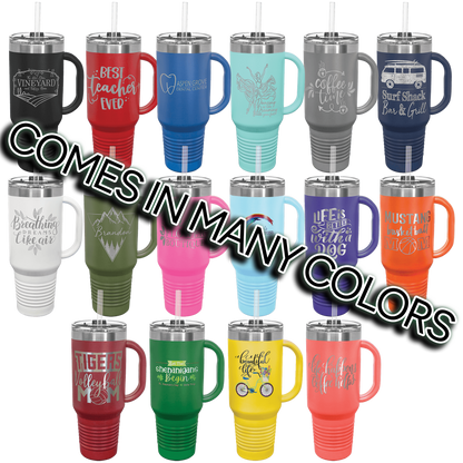 Polar Camel Powder Coated 40 oz. Travel Mug