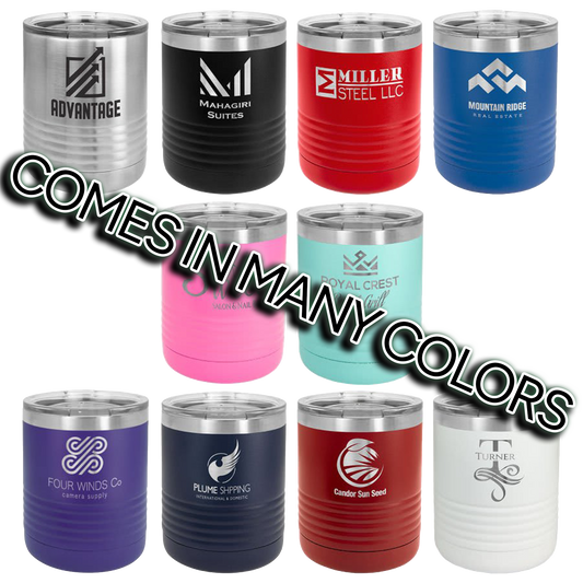 Polar Camel 10 oz. Vacuum Insulated Ringneck Tumbler with Clear Lid